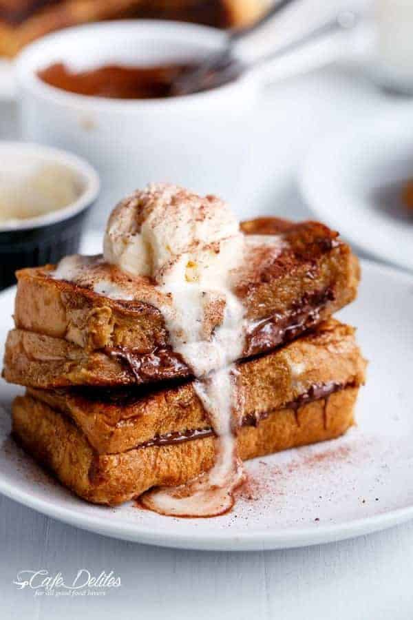 Decadent Cappuccino French Toast with Coffee Cream Recipe